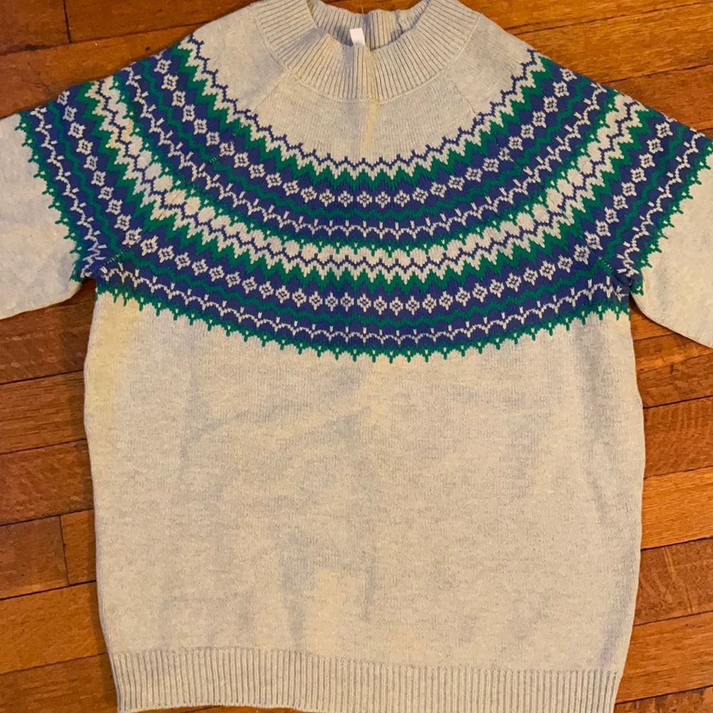 BCBG brand new fair isle sweater women’s size S